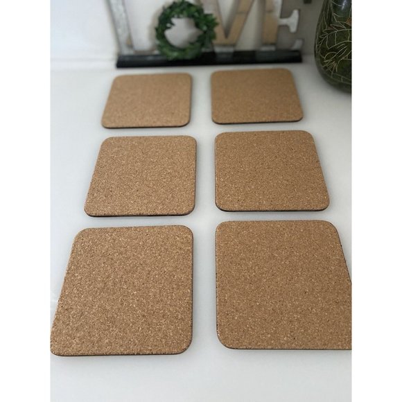 Vintage Royal Worcester Evesham Cork Backed Coasters Set Of 6 In Box 4.25" w Box - Picture 13 of 16